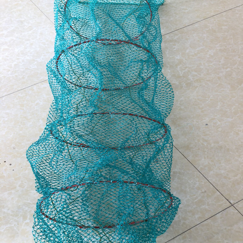 3plys+4plys Light Green Long Cage PE Fishing Net