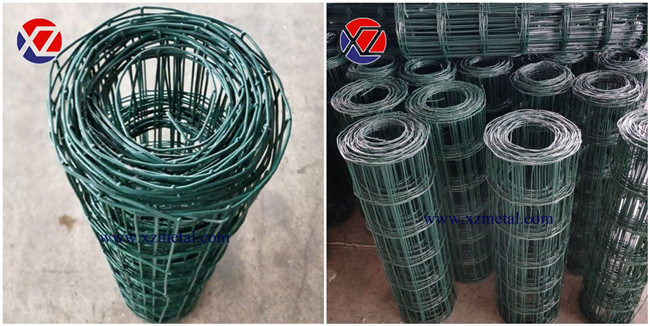 50*100mm Green PVC Coated Dutch Wire Mesh Fence