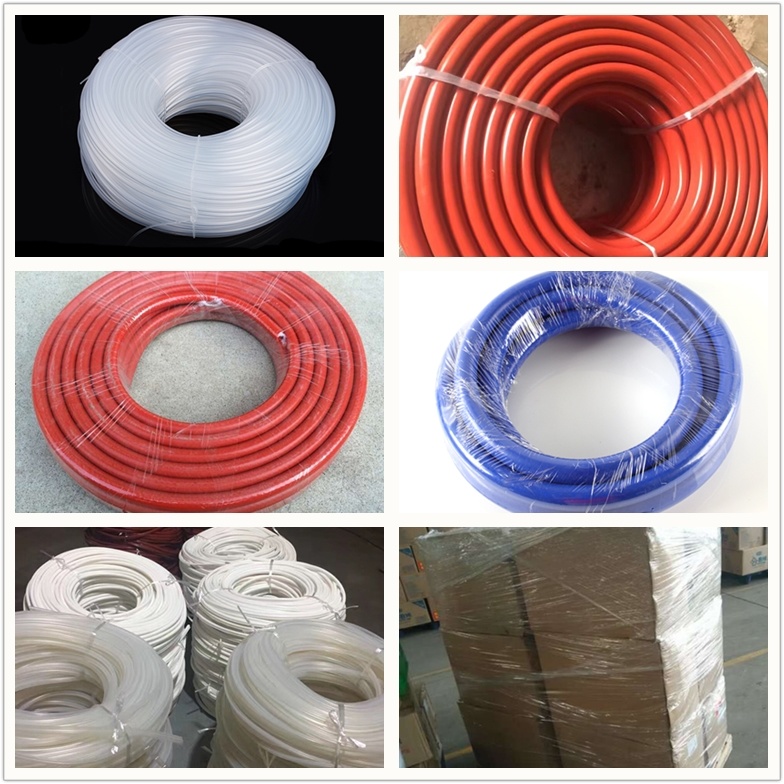 Food Grade Braid Silicone Rubber Air Hose Reinforced Silicone Tube