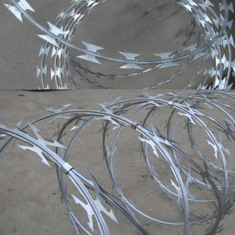 Hot Dipped Galvanized Steel Anti-Thief Razor Barbed Wire