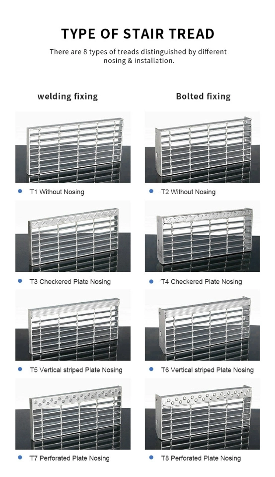 Steel Grate Stair Treads China/Welded Steel Bar Grating Stairs/Steel Bar Grating Stair