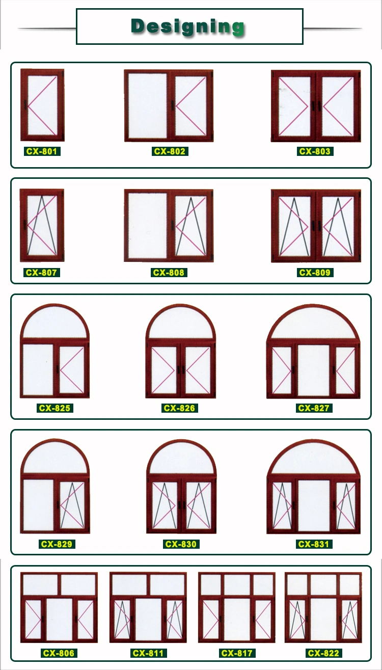 Building Material Modern Grey Powder Coating Aluminium Swing Door with Mesh