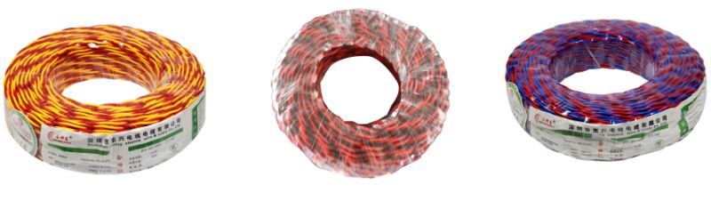 Flexible Twin and Twisted Copper PVC Insulated Electric Wire