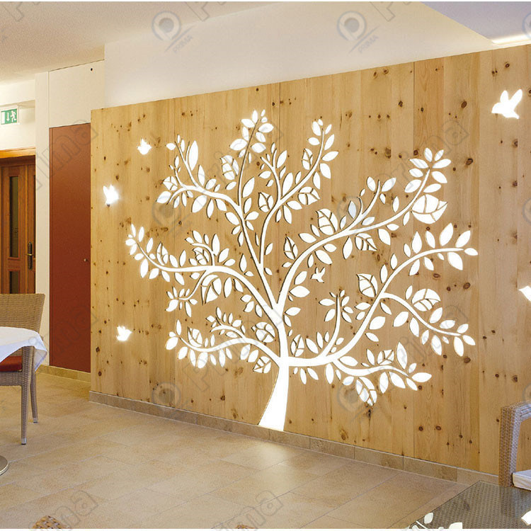 Laser Cut Room Divider Decorative Metal Screen Panel Partition Wall