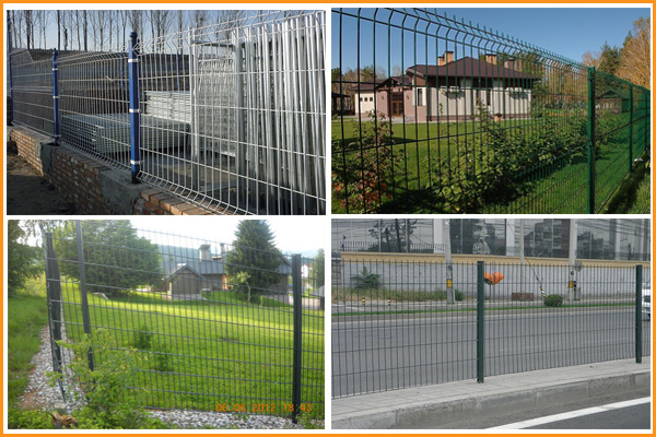 Metal Fence Panel / PVC Coated Galvanized Welded Wire Mesh Fence