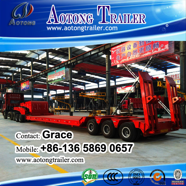 China Manufacturer Heavy Duty Low Bed Truck Trailer with Dolly, Trailer Dolly, Towing Dolly Trailer, Dolly Semi Trailer, Semi Trailer Dolly for Sale
