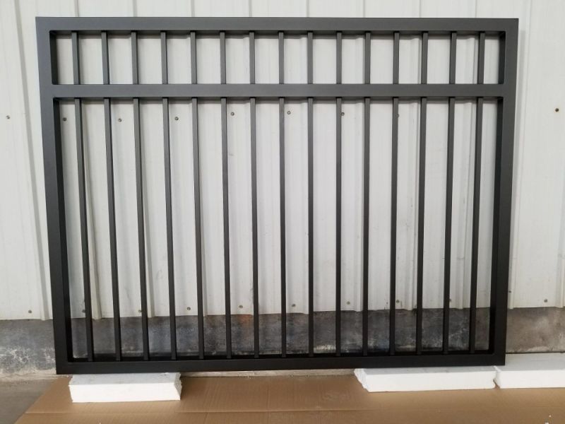 2.4ml* 1.8mh of Powder Coated Steel Fence / Galvanized Steel Fence Gate for Home