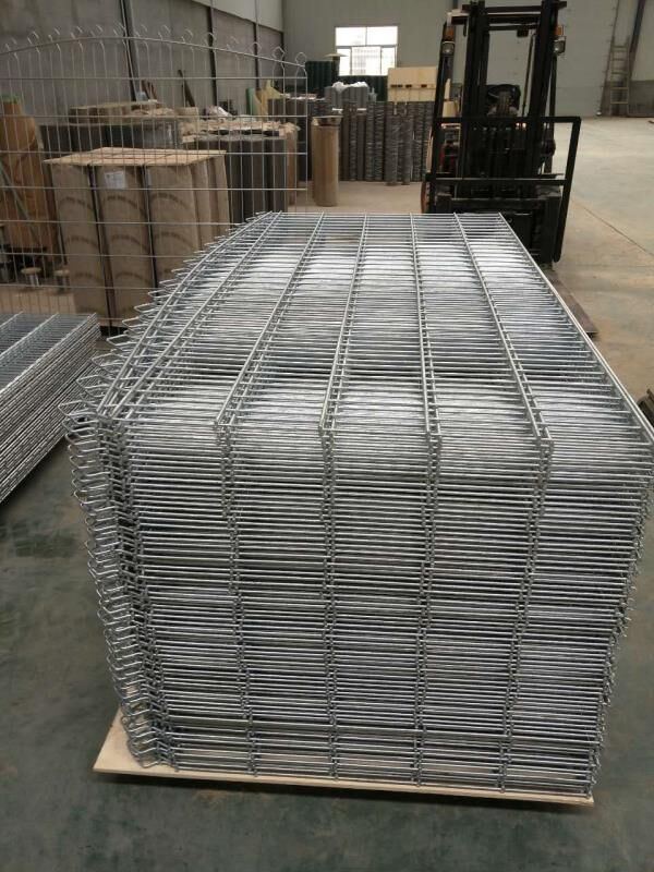 High Quality PVC Powder Coated Welded Double Iron Wire Fence