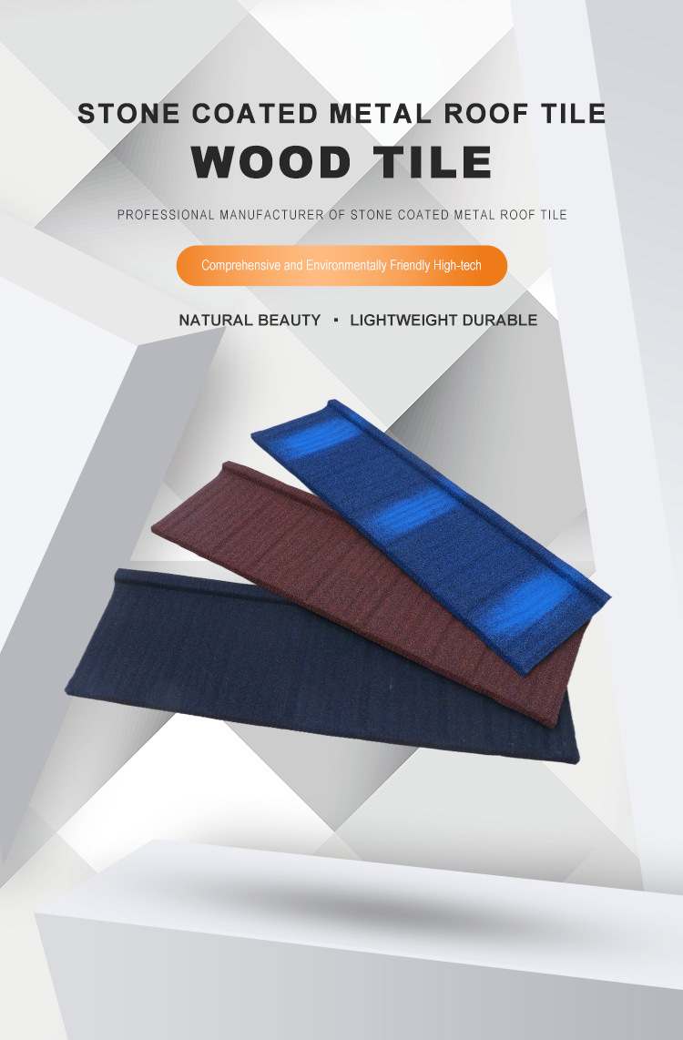 High Quality Aluminum Zinc Plate Colorful Stone Coated Metal Roofing Tile