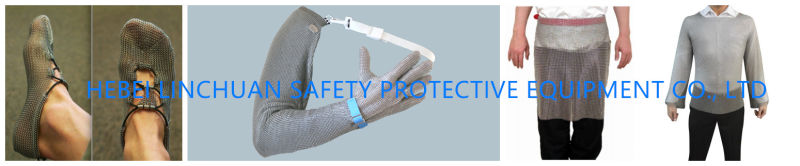 Metal Mesh Butcher Safety Glove for Poultry Slaughterhouse/Stainless Steel Five Fingers Metal Mesh Glove for Butcher