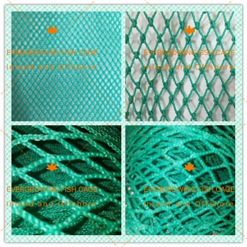 HDPE Braided Fish Net for Tilapia Farming Floating Fishing Net Cage Knotted