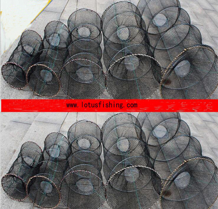Kamashaga 50*85cm Crab Cage Hand Made Fishing Net Crab Net Fishing Net Fishing Tackle Nylon Net Fish Cage