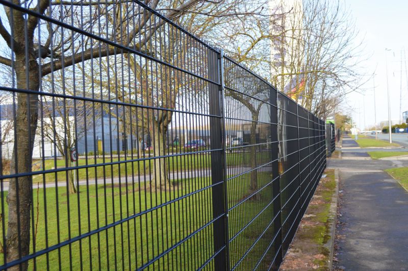 868mm Galvanized and PVC Coated Welded Iron Double Wire Fence