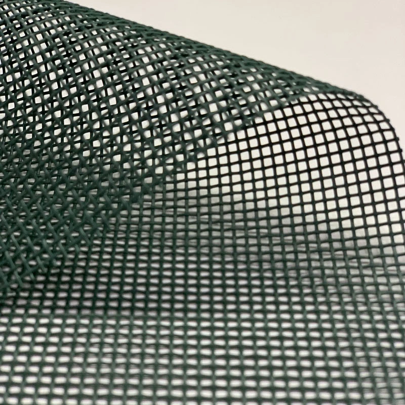 PVC Open Weave Vinyl Coated Woven Polyester Mesh Fabric