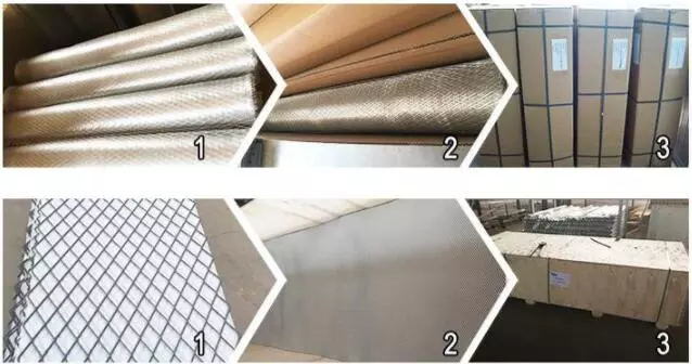 Flat Expanded Metal Mesh / Aluminum Expanded Metal Mesh / Stainless Steel Expanded Mesh