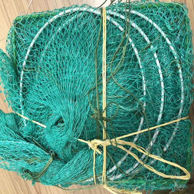 3plys+3plys Light Sea Water Green PE Long Cage Net Fishing Net