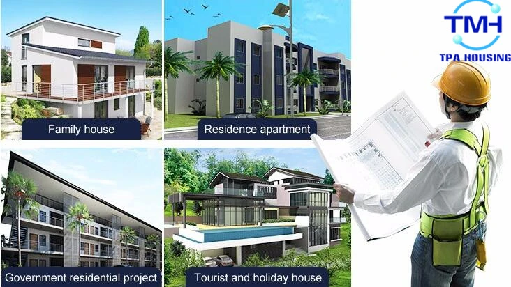 Mesh Form and Granulated Concrete Wall System Steel Structure Building House