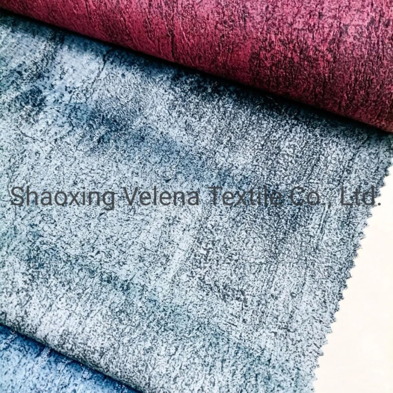 Polyester Holland Velvet Printed Home Textile Sofa Curtain Fabrics