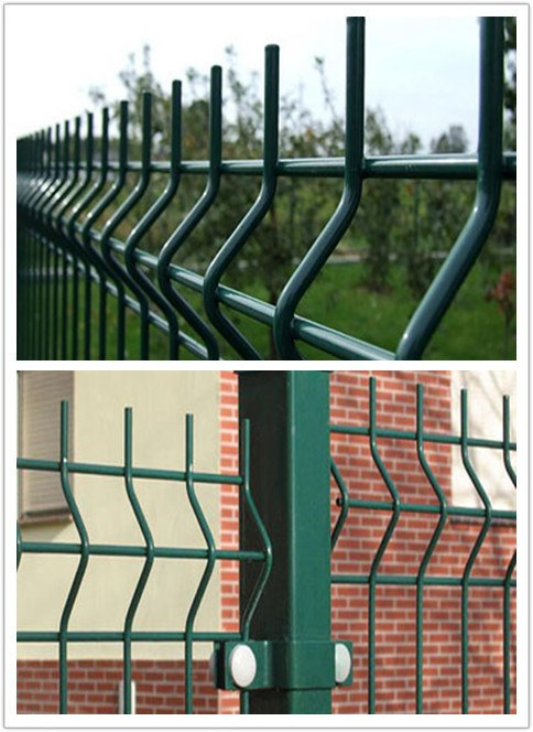 3D Galvanized PVC Coated Welded Wire Mesh Fence Garden Fence
