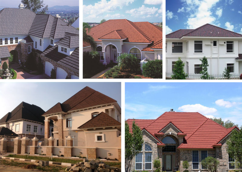 Classical Type Roof Tile Stone Coated Metal Roof Tile