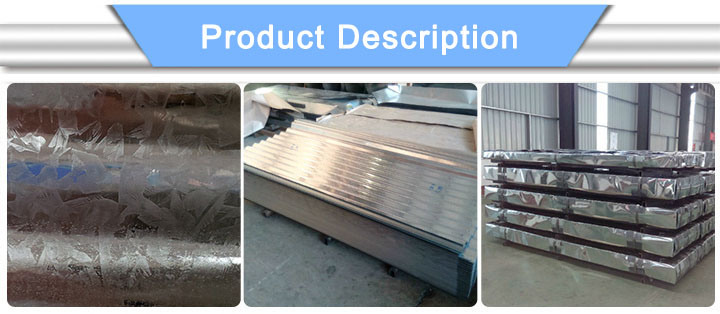 Hot Dipped Corrugated Galvanized Zinc Sheet Roofing Material