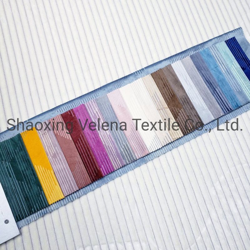 New Arrival Holland Velvet with Glue Emboss Upholstery Fabric Curtain Fabric