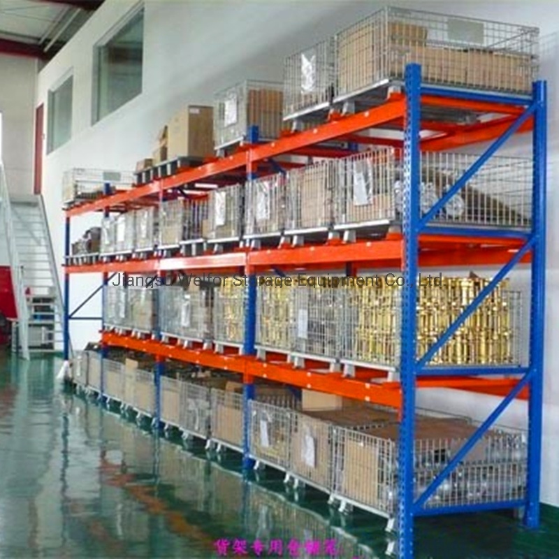 Stackable Foldable Galvanized Steel Welded Heavy Duty Mesh Cage for Rack