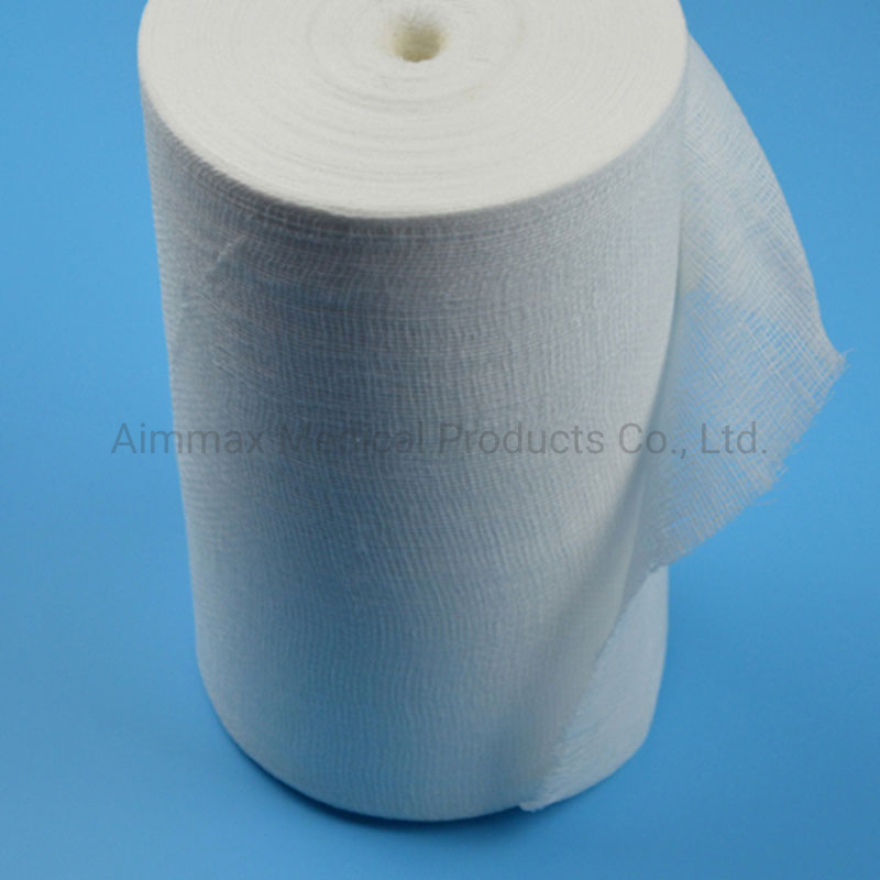 Gauze Roll Cotton Gauze Roll Factory Products 100% Cotton Medical Absorbent Cotton Gauze Roll