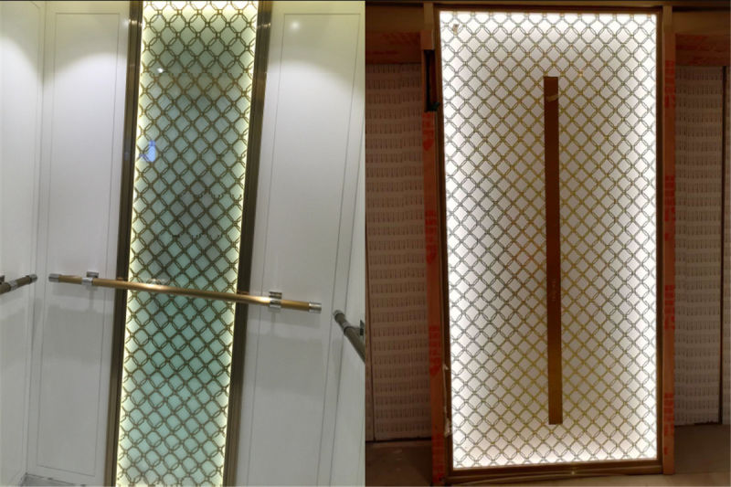 2020 New Design Clear Flat Toughened Tempered Metal Net Laminated Glass