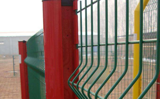 3D Curved PVC Coated Welded Wire Mesh Security Fence with Bending