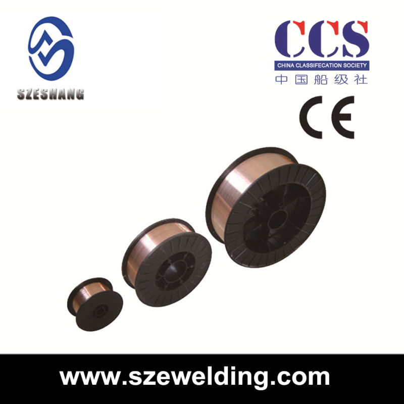 0.8mm Er70s-6 MIG CO2 Gas Shielded Welding Wire (15KG/roll)
