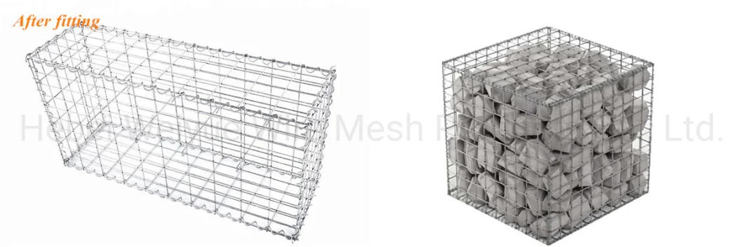 Hot DIP Galvanized Welded Gabion Fence Retaining Wall Box Wire Mesh Price / Gabion Basket Stone Cages