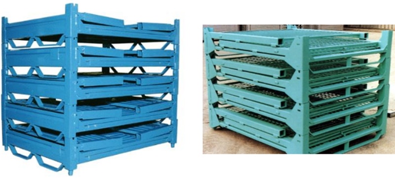 Foldable Wire Mesh Pallet Cage /Storage Container Box/Steel Pallet