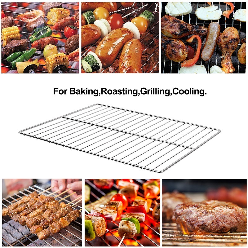 Stainless Steel Non-Stick BBQ Grill Mesh Reusable Grill Mesh Grill Grate