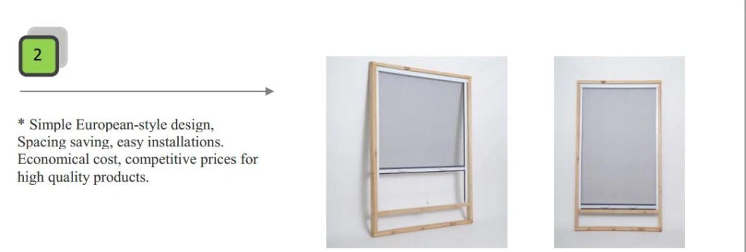 Aluminium Screen Roll up Window with Mosquito Net