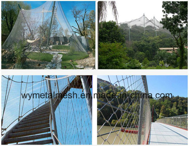 316L Stainless Steel Wire Rope Net Steel Cable Net for Bird Enclosures