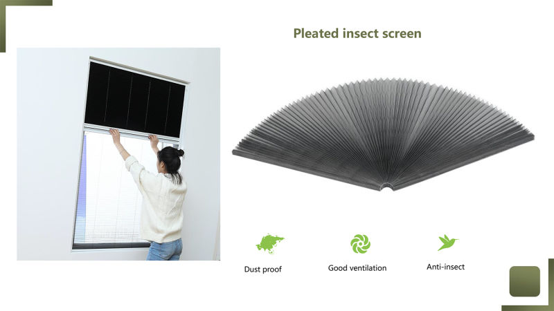 Fiberglass Window Screen Plisse Insect Screen for Window