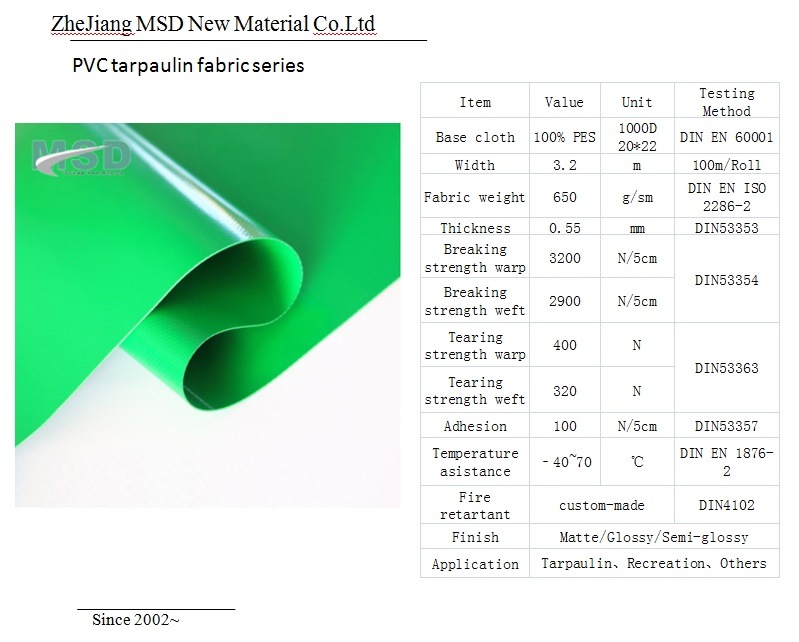 PVC Coated Structure Fabric Coated Tensile Fabric for Carport Shade