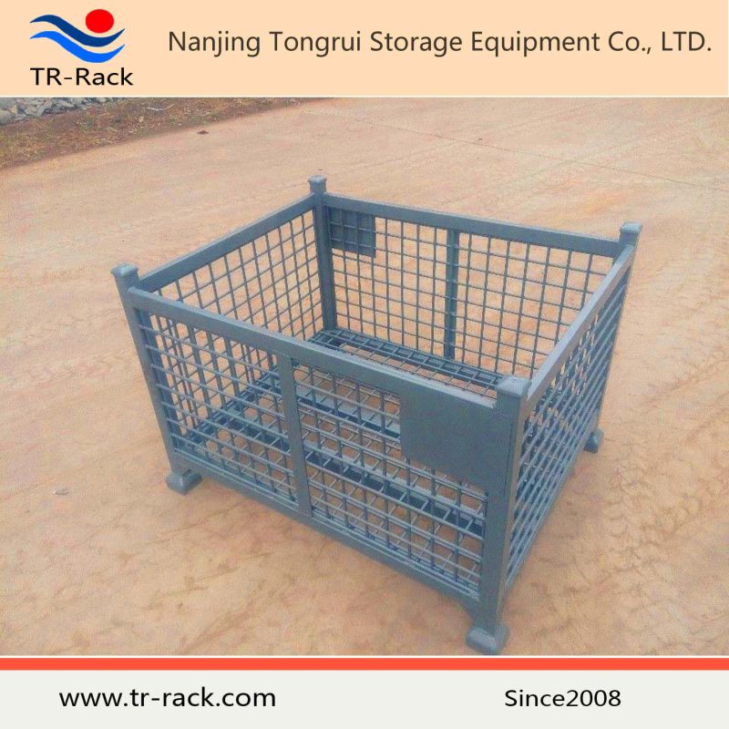 Stackable Steel Wire Mesh Storage Cage for Warehouse storage