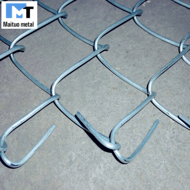 Hot Dipped Galvanized Chain Link Metal Mesh Temporary Fence