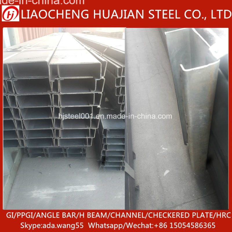 Hot Rolled Galvanized Steel C Purlin Channel for Construction