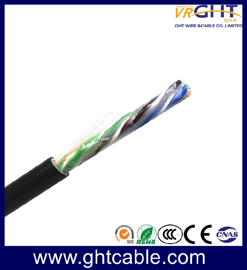 Aerial Cable Outdoor Cable UTP CAT6 with Messenger Network Cable