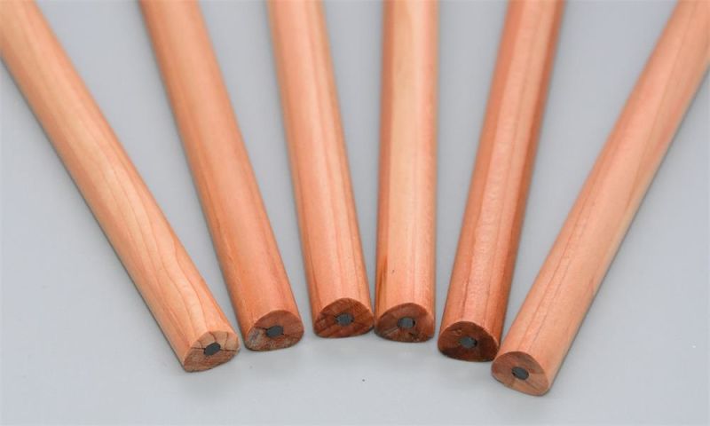 Smoothing Triangular Cedar Wood Hb Pencil with Silver Collar/Ferruler White Eraser