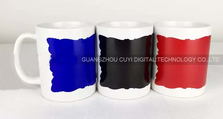 11oz Sublimation Coated Partial Color Changeable Magic Mugs