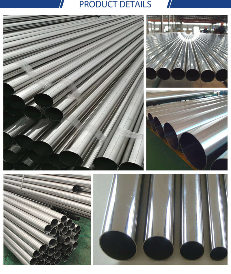 Industry SUS 304 Polishing Welded Stainless Steel Pipe Steel Welded Tube