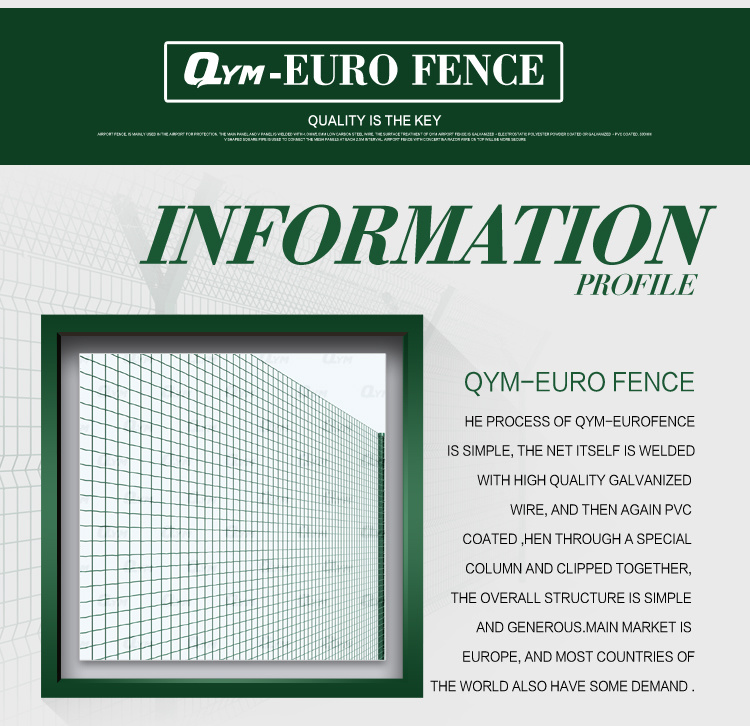 Holland Euro Corrugated Wire Mesh Euro Fence Border Fencing