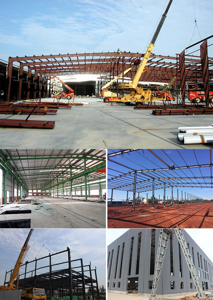 Industrial Prefabricated Building Metal Frame Steel Structure Warehouse for Sale