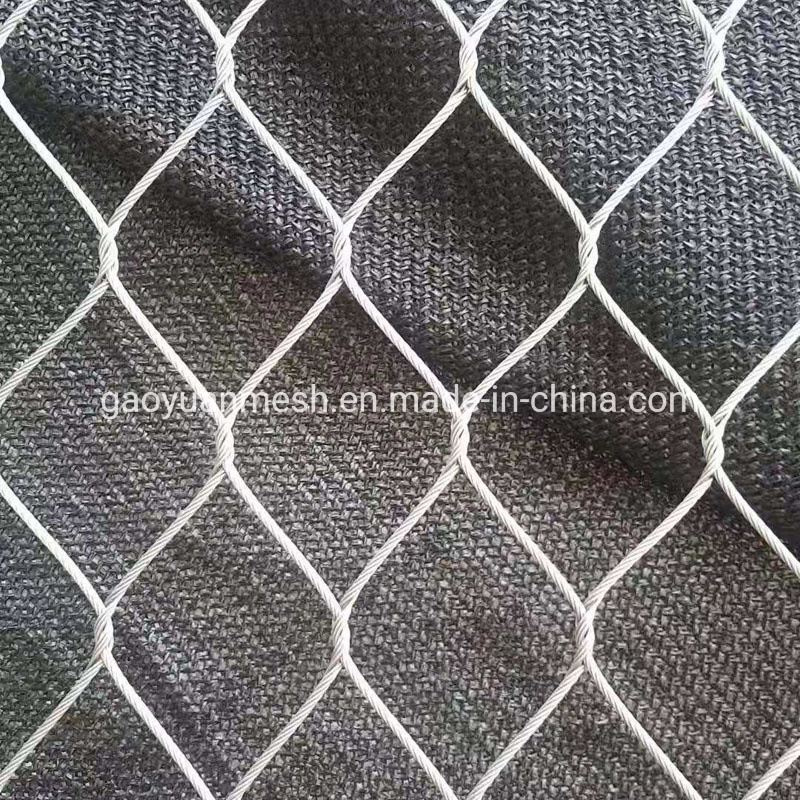 7X7 7X19 Rope Mesh Stainless Steel 304 316 for Bird Cage Animal Protective Fence/Balcony Guarding Rope Mesh