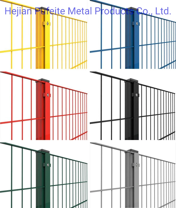 Ral 6005 Green Powder Coating Double Wire Fence Panel (656 / 868) 