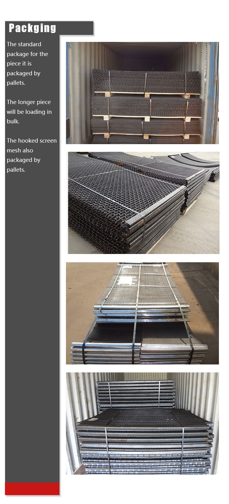 Crimped Wire Mesh Used in Vibrating Stone Crushers